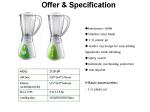 600W Blender JH290-B3 & B4 from Kavbao