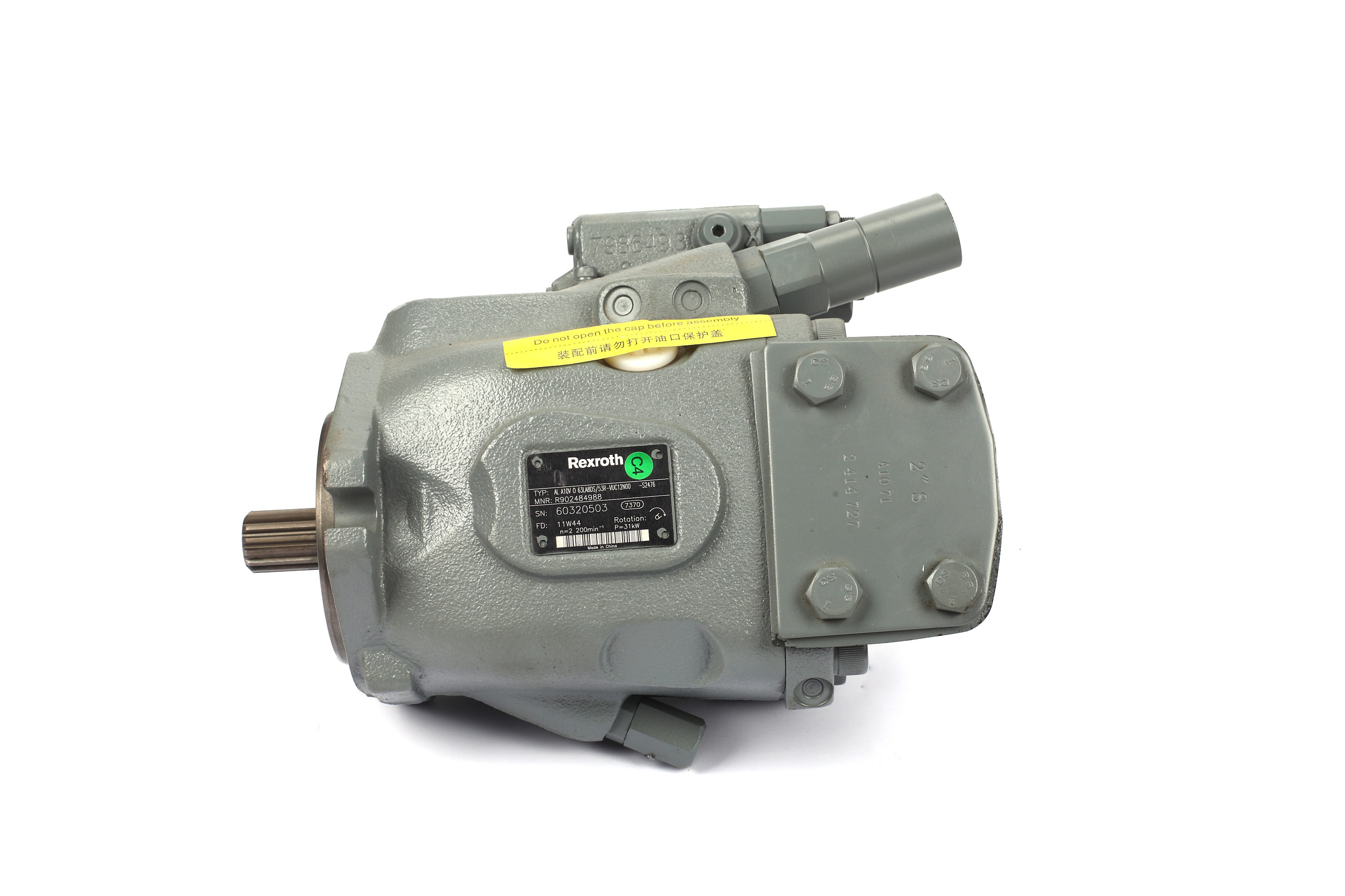 Wooden Case Crawler Excavator Hydraulic Pump A10VO63 53R-VUC12N00-S2476