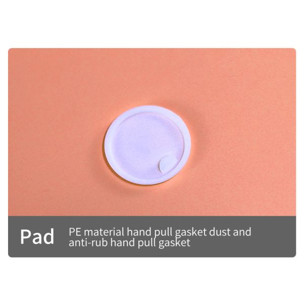 Customized Plastic Cosmetic Bottles Square Acrylic Cosmetic Packaging Bottle Red For Eye Cream