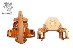 Wholesale Brass Personalized Coffin furniture Casket Corner with Star PP Material from china suppliers