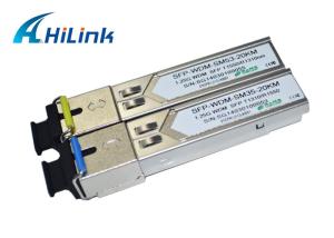 Wholesale WDM 1.25G Fiber Optic SFP Module 20KM LC/SC Connector Mikrotik Compatible from china suppliers