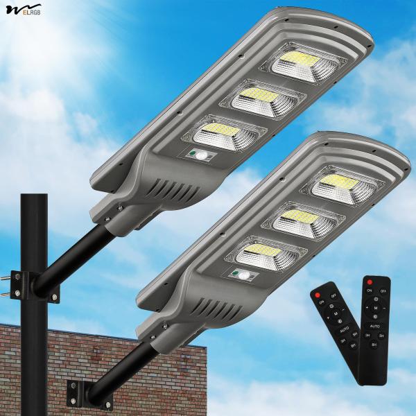 Motion Sensor Solar LED Street Light 1000W for Motion Activated Outdoor Lighting