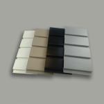PVC Slatwall Panels White Grey Black Color For Garage Wall Display 4ft 8ft