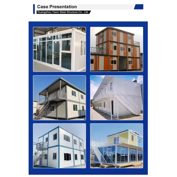 Modern Steel Frame Flat Pack Container House for Office Workspaces