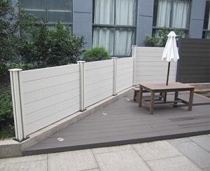Wholesale American Style fence Waterproof anti-rot WPC fence system for coffee bar from china suppliers