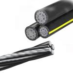 1KV PVC / XLPE / PE Insulated Overhead Electric Transmission Aerial Bundled