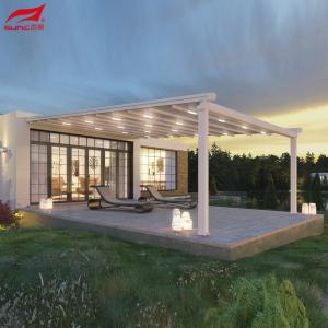 Wholesale Versatile Outdoor Space With Our Folding Roof Pergola Retractable And LED-Lit from china suppliers