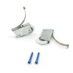 Metal Wardrobe Nylon Door Rollers 608A Bearing ODM Chrome Plating