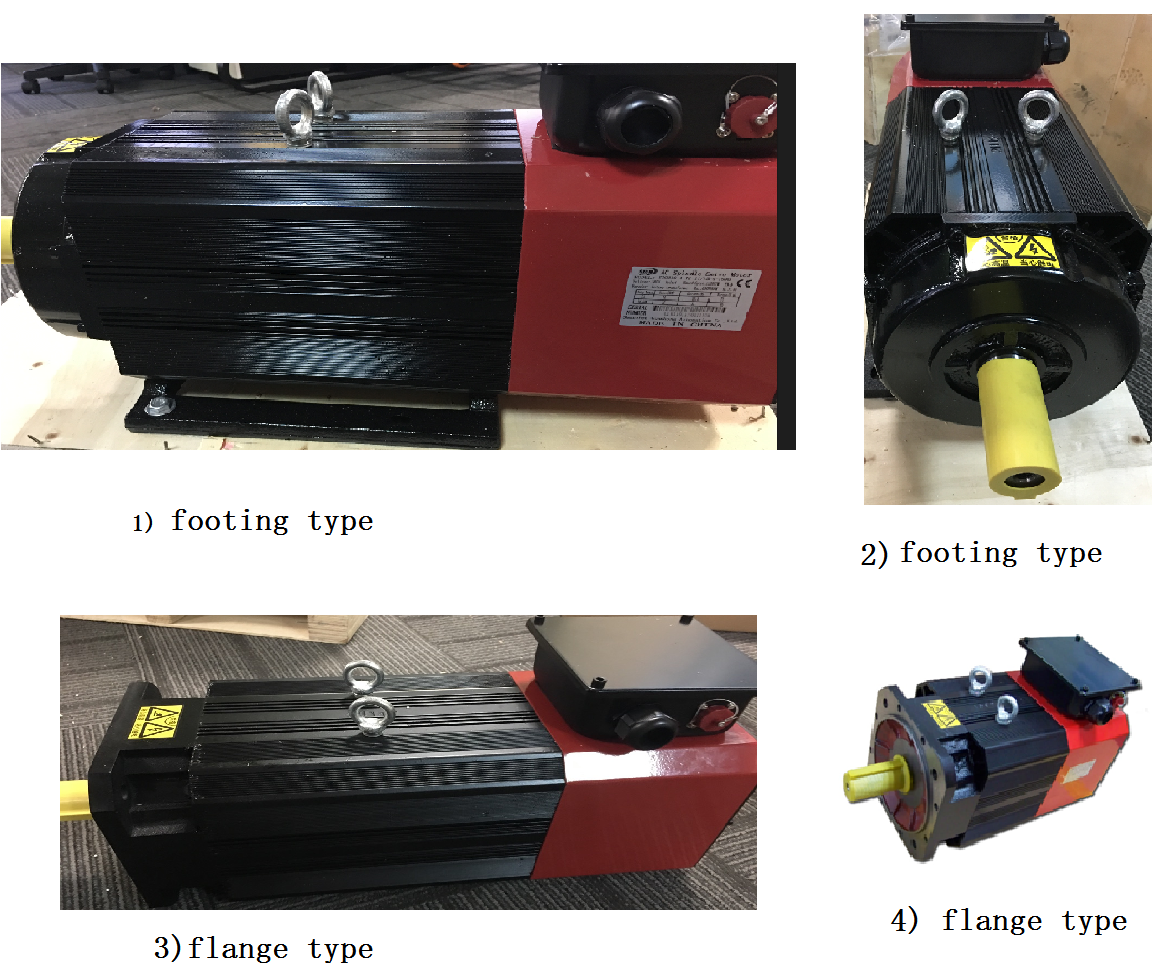 vertcial 5.5kw Ac Cnc Router Spindle Motor And Driver With 35nm And 1024 Line Encoder