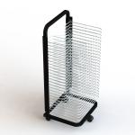 Painting Paper Drying Metal Tubular Office Display Racks Spring Wire Shelves
