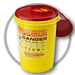 Wholesale 0.7 Litre Sharps disposal container, Sliding Lid, Red,Sharps Container | WinnerCare from china suppliers