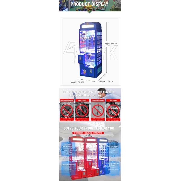 Amusement Park Child-Parent Crane doll vending machine coin operated commercial machine