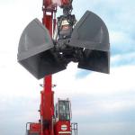 2200mm Length Excavator Clamshell Bucket Rotating Hydraulic Clamshell Grab