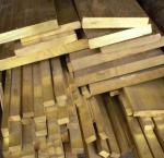 Copper Zinc Alloy Extrusion Square Flat Bars Custom Metal Extruded Profiles