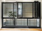 Powder Coating Folding Glass Windows Panels 5mm / 6mm Thickness