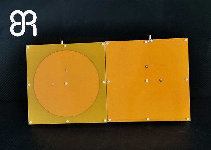 Ultra Thin 8dBic Uhf Rfid Reader Antenna Circular Polarization SMA Male Connector