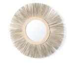 Wall Mounted Hanging Make Up Decoration Handmade Natural Seagrass Mirror