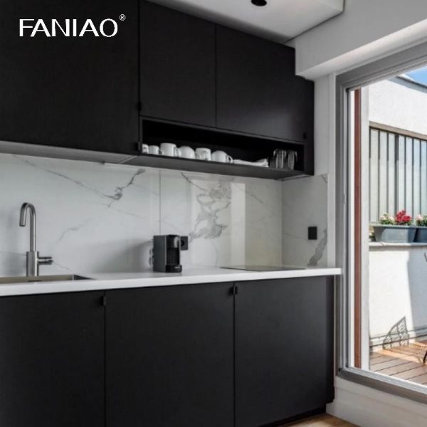 Simple Functional Kitchen Cabinet Mini Kitchenette for Apartment Project