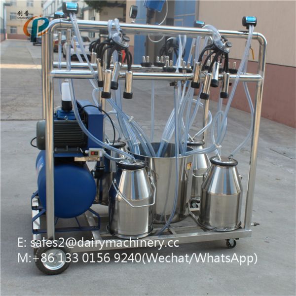 Portable Mobile Milking Machine For Goats / Cow Milking Machine 2200 W