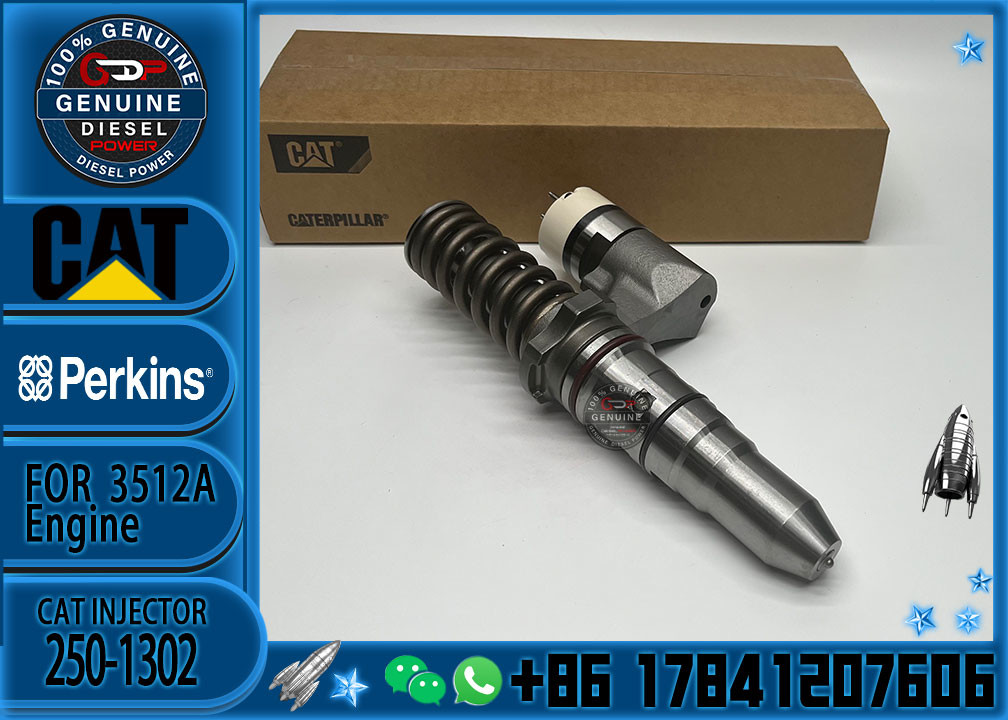 Common rail injector fuel injecto 250-1311 392-0204 250-1302 392-0224 for 3512B Excavator 3512C 3516B 3516C