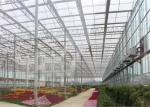 Fish Farming Low Cost Greenhouse , Modular Glass Greenhouse Long Lifetime