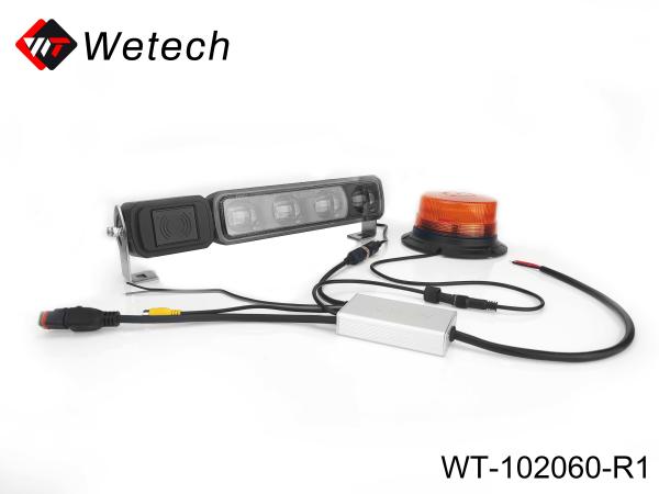 360 Degree Vehicle Forklift AI Panoramic Protection Warning Light View Control