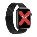 Large Screen W68 Fitness Tracker Smart Watch Stainless Steel Band For Android /