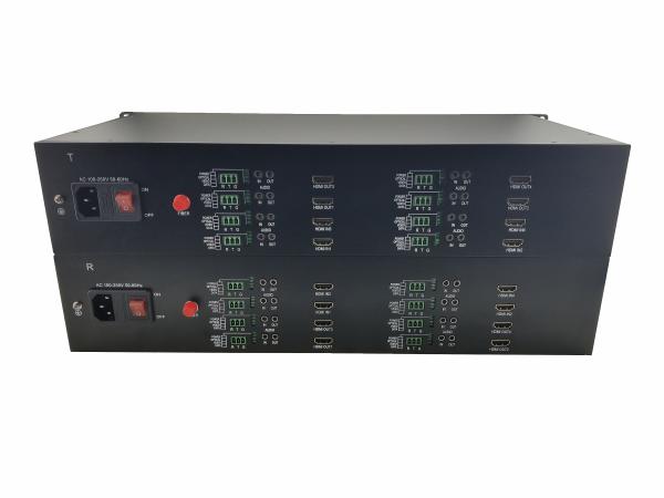 8channel lossless fiber optic extender up to 1920*1200p 60hz HDMI Video
