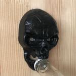 Cool Innovative Cast Iron Skull Head Wall-mounted Bar Beer Bottle Opener, White