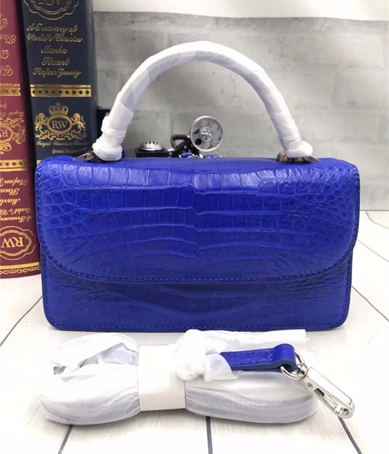 Authentic Crocodile Belly Skin Lady Small Purse Female CHIC Handbag Genuine Alligator Leather Women Cross Shoulder Bag