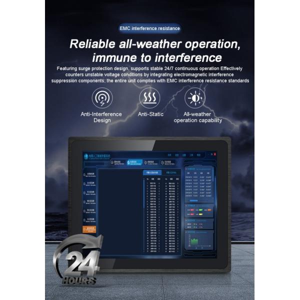 17 inch Full-Metal High-Definition Industrial Displays Various Inch Embedded Resistive Touch Screen