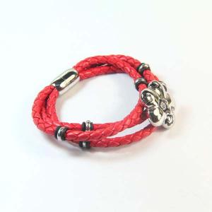 Wholesale Europ American Fashion Trendy Stainless Steel Geniune PU Leather Bracelet Bangle LBL262 from china suppliers