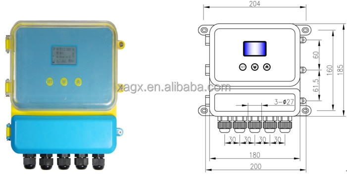 Intelligent Immersion Ultrasonic Transducers Split / Seperated Type