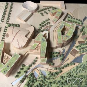 Wholesale EMBT Wooden School Architectural Scale Models 1/500 Shenzhen Music Academy ODM from china suppliers
