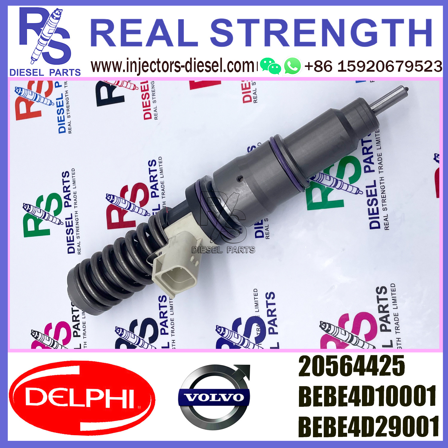 V-O-L-V injector 20564425 diesel Fuel Injection Injector 20564425 BEBE4D10001 BEBE4D29001 E3.18 for V-O-L-V D12 3989 EURO 4
