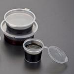 27ml, 30ml, 45ml, 74ml Seasoning box Plastic Disposable Clear BOX Round cup with