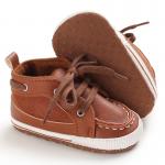 PU leather casual shoes cotton soft sole prewalker infant baby boy shoes
