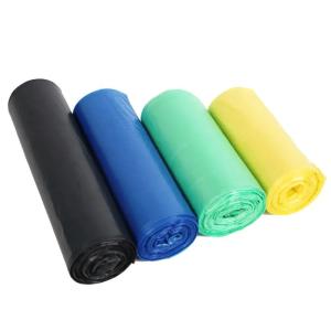 Wholesale Samples Custom Printed Logo Trash Bags Biodegradable Black Household Garbage Bag On Roll from china suppliers