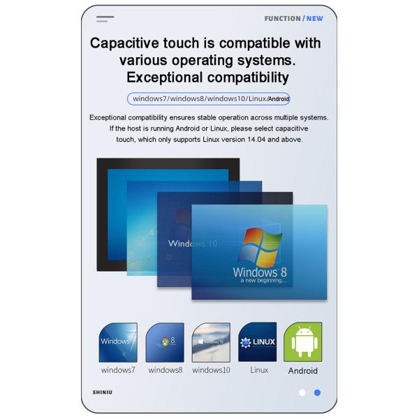IP65 Matel Case Embedded Fanless Industrial Computer 12-36V DC HD-MI LCD Display HMI Capacitive Touch Screen