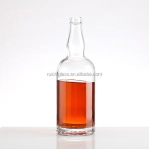Wholesale Hot Stamping Custom 375ml 500ml 750ml Empty Beverages Wine Liquor Glass Bottle for Whiskey from china suppliers
