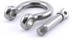 Stainless Steel Polished Screw Pin Bow Shackles Perfect for Heavy Duty