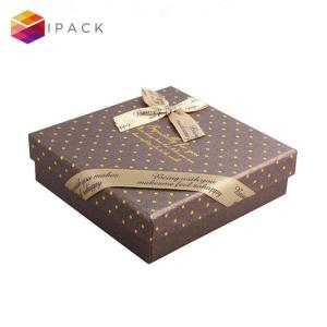 Wholesale Pantone Color 800gsm Printed Rigid Box With Ribbon from china suppliers