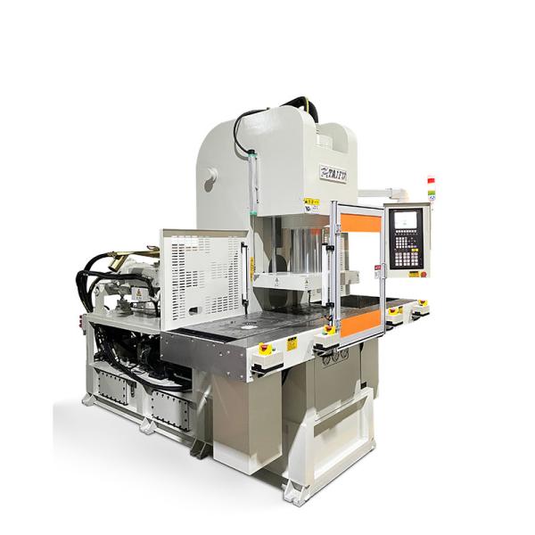 85 Ton Double Slide Power Cord Vertical Injection Molding Machine For Plug