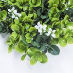 Boxwood Panel Artificial Plant Wall Green Flower Grass Backdrop For Indoor