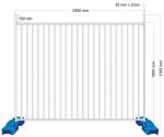 42 Microns Detachable Pool Fence / Baby Barrier Pool Fence Portable 300gram