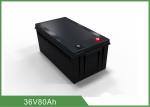 Customized 36V 80AH Floor Scrubber Battery Black Color High Consistency