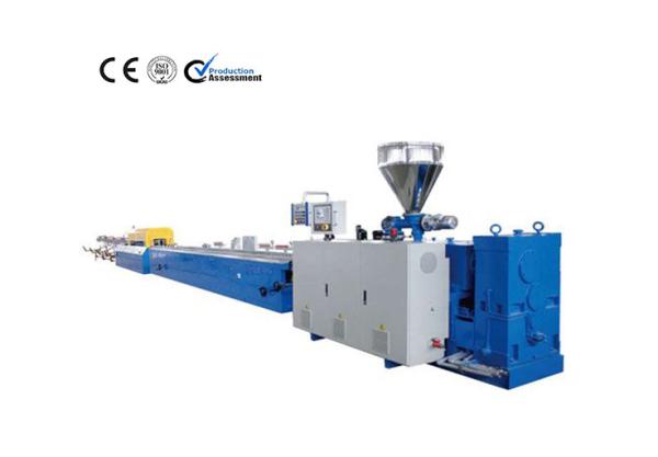 Double Screw PVC / UPVC Plastic Profile Extrusion Machine For Decorative