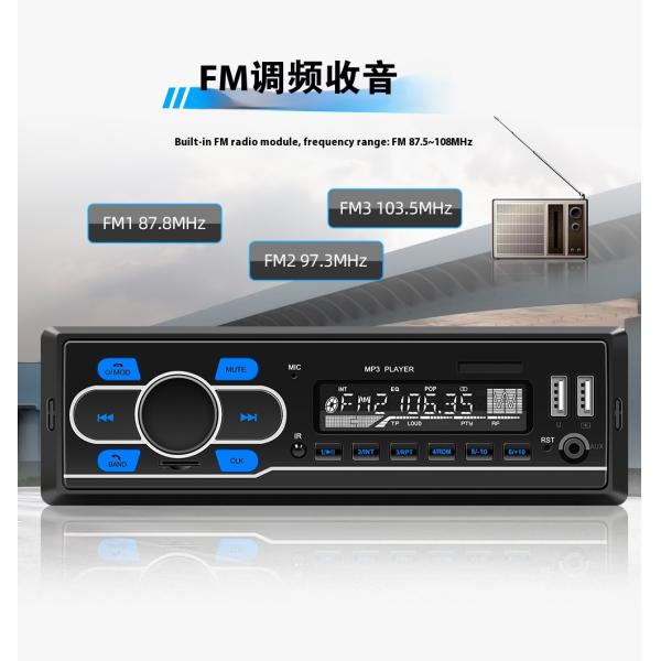 Creatall 12V Single-Cylinder Car MP3 Player Lossless Music for Bluetooth USB Card Reader DAB Radio Car Charger Special Clearance