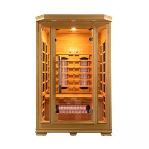 China Wooden Indoor 1750W 2 Person Infrared Sauna Low EMF on sale
