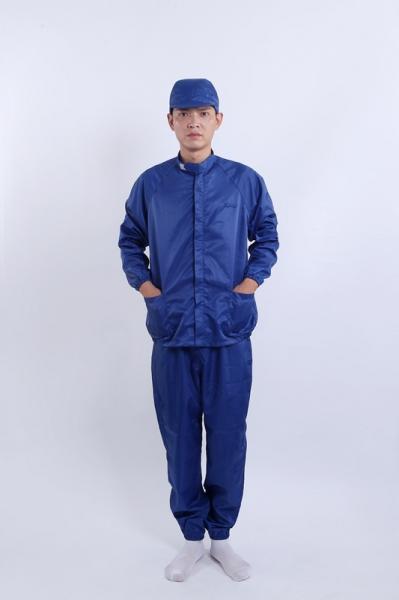 Anti Static Stand Collar Uniform Set Perfect For Electronics And Pharma
